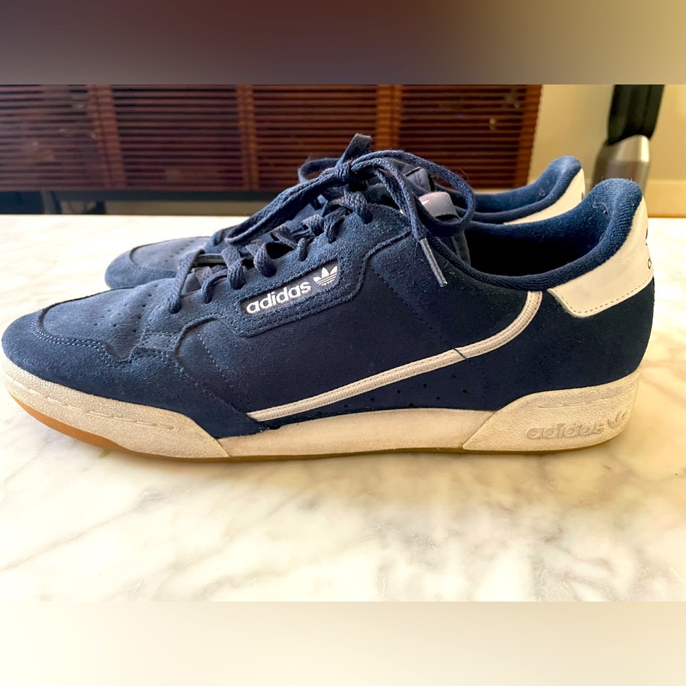 adidas originals Continental 80 in Collegiate navy.
